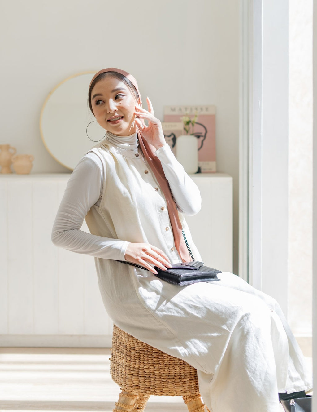 Tania Linen Dress Cream