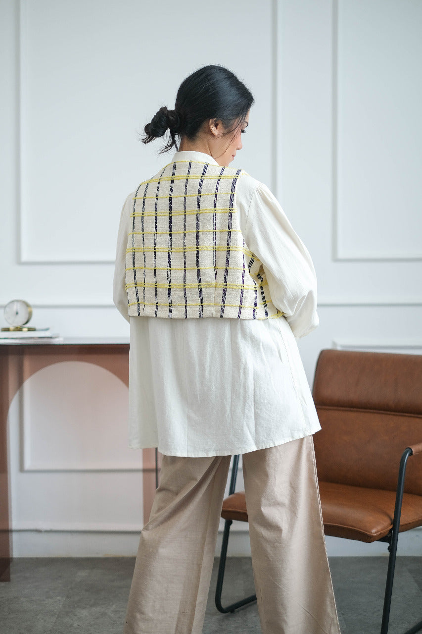 Faira Tweed Linen Blouse