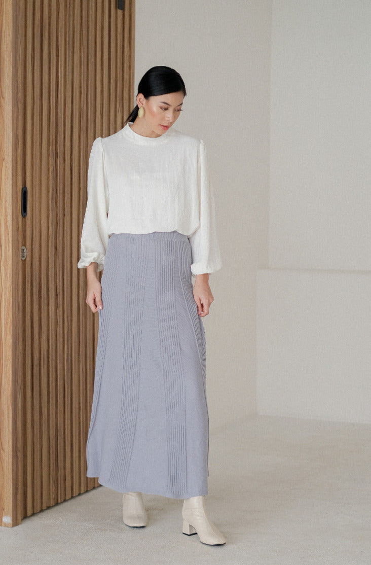 Odette Knitted Skirt Cerulean