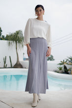 Load image into Gallery viewer, Odette Knitted Skirt Cerulean
