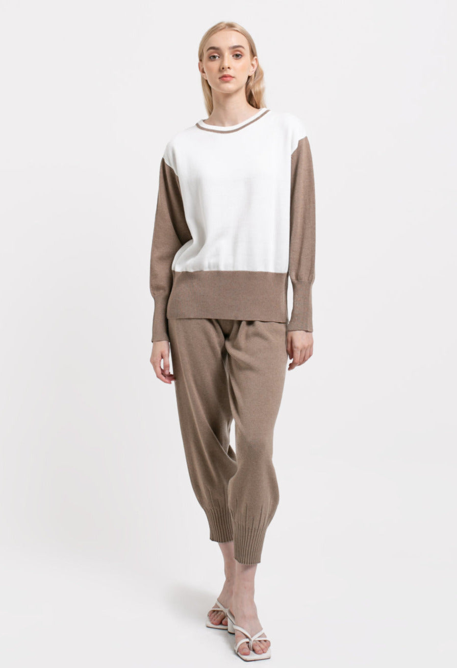 Quina Knitted Blouse Mocca